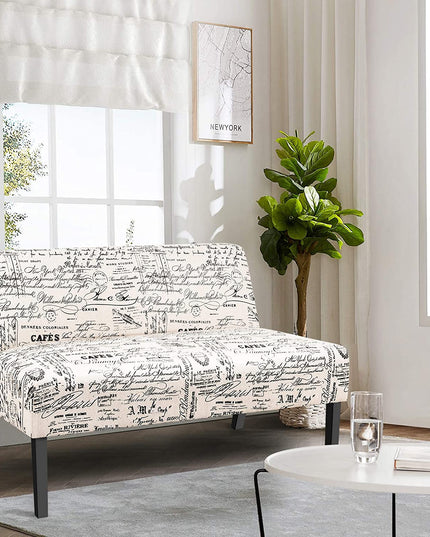 Armless Loveseat Sofa Modern Sofa Chair - Giantexus