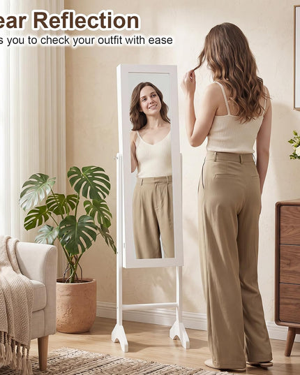 Giantex Jewelry Armoire with Full Length Mirror