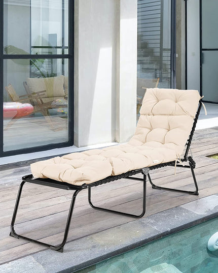 Giantex Set of 1/2/4 Lounge Chair Cushion(73X22X4 Inch)