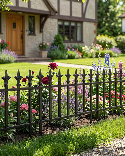 Giantex 5/10 Panels Decorative Metal Garden Fence