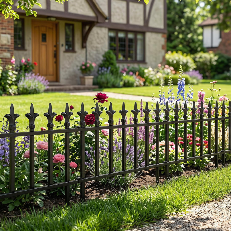Giantex 5/10 Panels Decorative Metal Garden Fence