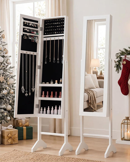 Giantex Jewelry Armoire with Full Length Mirror
