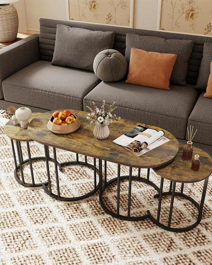 Giantex Nesting Coffee Table Set of 3