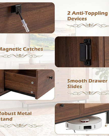 Giantex 47.5" Sideboard Buffet Cabinet with Storage