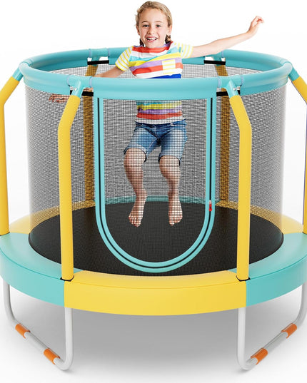 Giantex 48" Trampoline for Kids, Toddler Trampoline with Safety Enclosure Net, Max Load 265 Lbs