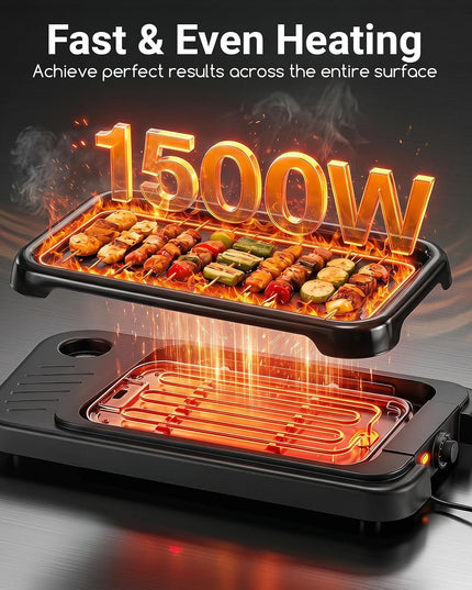 Giantex 2-in-1 Electric Grill and Griddle Indoor Outdoor