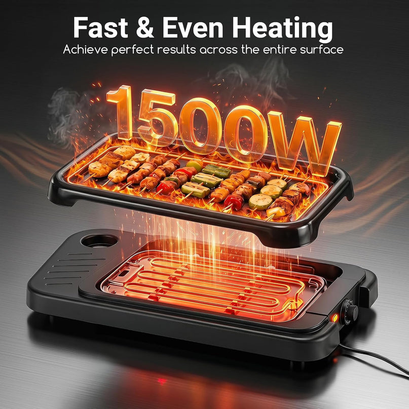 Giantex 2-in-1 Electric Grill and Griddle Indoor Outdoor
