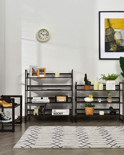 4-Tier Metal Shoe Rack, Shoe Storage Organizer - Giantexus