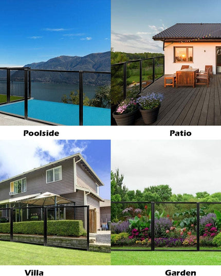 4Foot X12Foot Kit Safety Mesh Barrier W/ 2 Size Sleeves Removable Kids Garden Fence - Giantexus