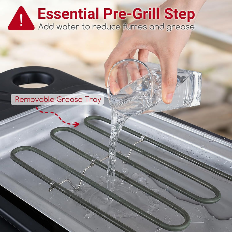 Giantex 2-in-1 Electric Grill and Griddle Indoor Outdoor