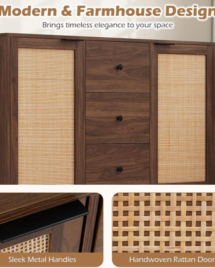 Giantex 47.5" Sideboard Buffet Cabinet with Storage