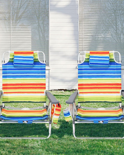 Giantex Beach Chair 2-Pack Sling Camping Chair