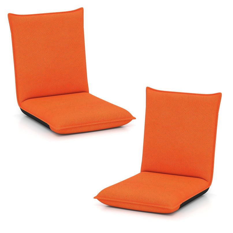 GIANTEX Adjustable Mesh Floor Sofa Chair for Meditation Seminars Reading TV Watching or Gaming
