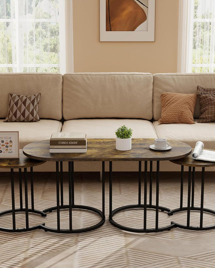 Giantex Nesting Coffee Table Set of 3