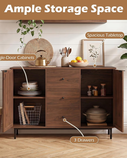 Giantex 47.5" Sideboard Buffet Cabinet with Storage