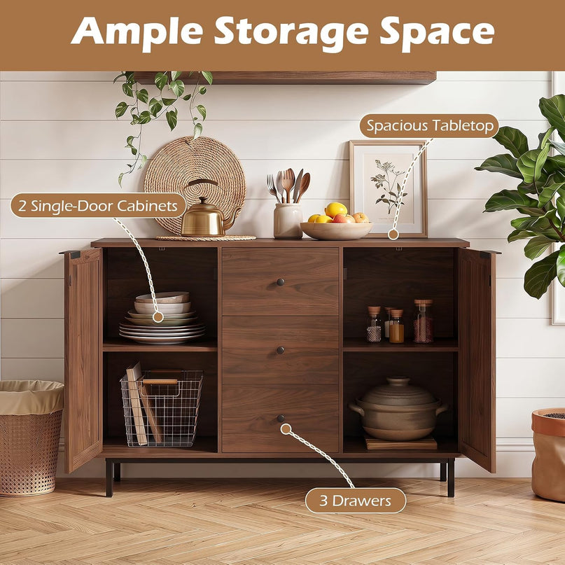 Giantex 47.5" Sideboard Buffet Cabinet with Storage