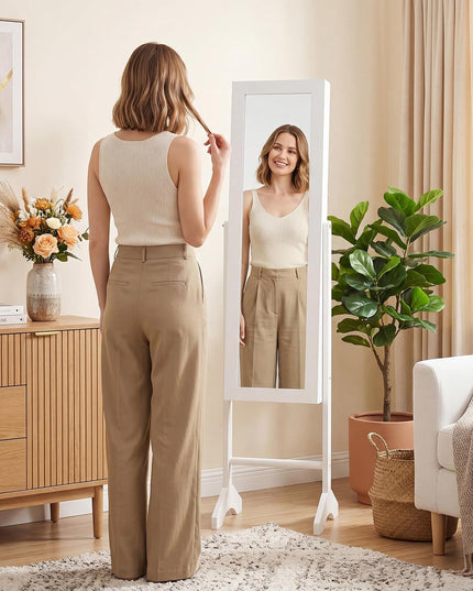 Giantex Jewelry Armoire with Full Length Mirror
