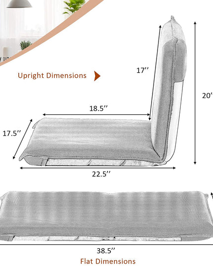 Adjustable Mesh Floor Sofa Chair - Giantexus