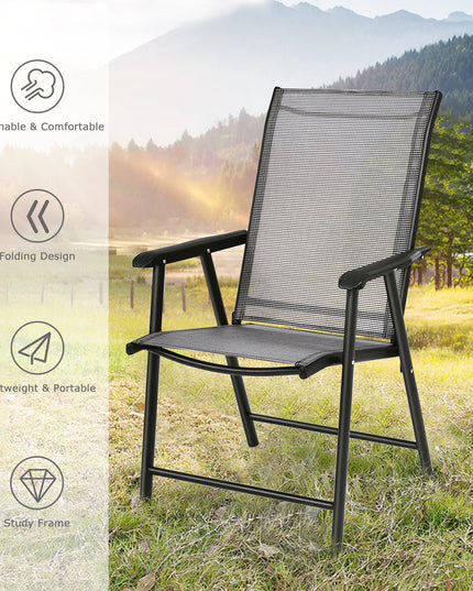 Giantex Patio Dining Chairs, Outdoor Chairs, Portable Folding Chairs