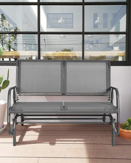 Giantex Swing Glider Chair 48 Inch with Spacious Space