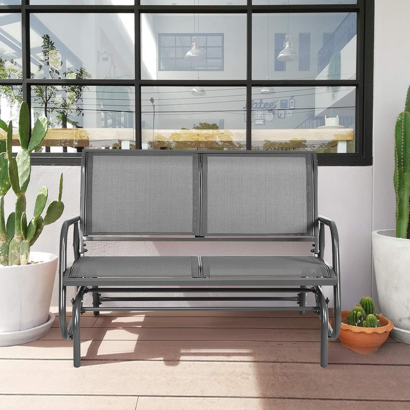 Giantex Swing Glider Chair 48 Inch with Spacious Space