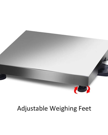 Giantex 660lbs Weight Computing Digital Scale Floor Platform Scale Postal Scale Accurate Shipping Mailing LB/KG Price Calculator, Silver - Giantexus