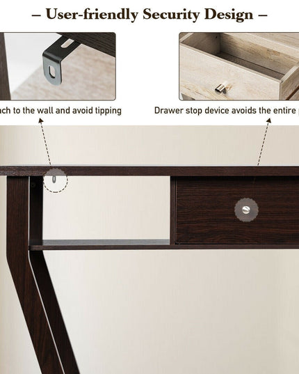 Console Table Modern Easy Assembly Entryway Table