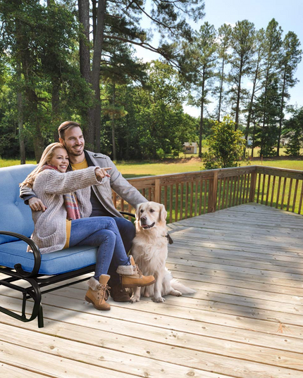 Giantex Loveseat Outdoor Patio Rocking Glider Cushioned 2 Seats