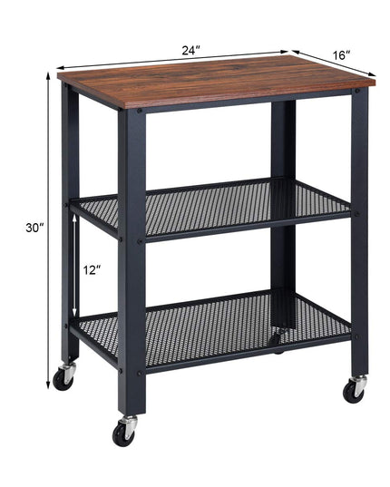 Giantex 3-Tier Microwave Cart Wooden