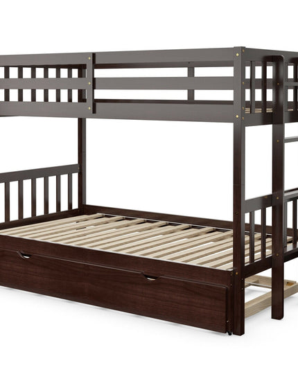 Twin Over Pull-Out Bunk Bed with Trundle