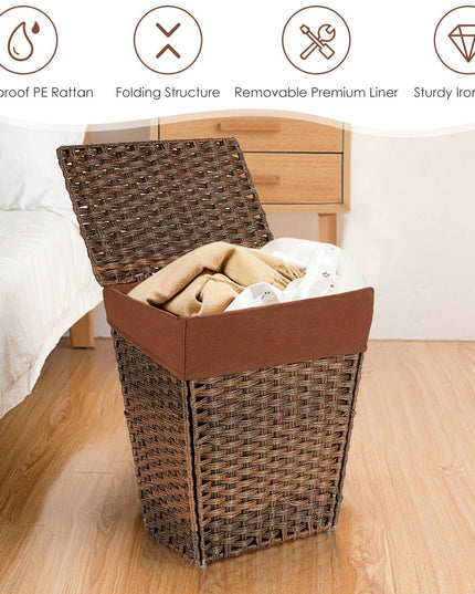 Laundry Hamper with Lid - Giantex