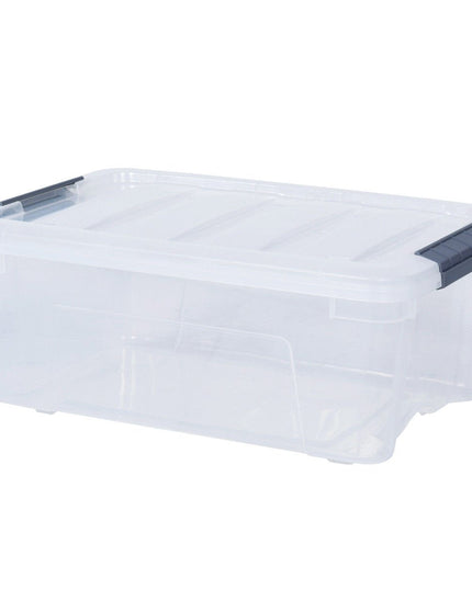 Giantex 12 Pack Storage Box Storage Tote Boxes W/Clear Lid 12.7 Quart