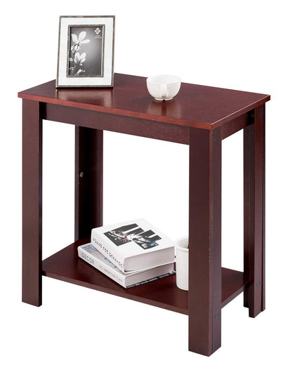 Giantex Chairside Table Nightstand W/Shelf Telephone Table Coffee Bedside Sofa Table