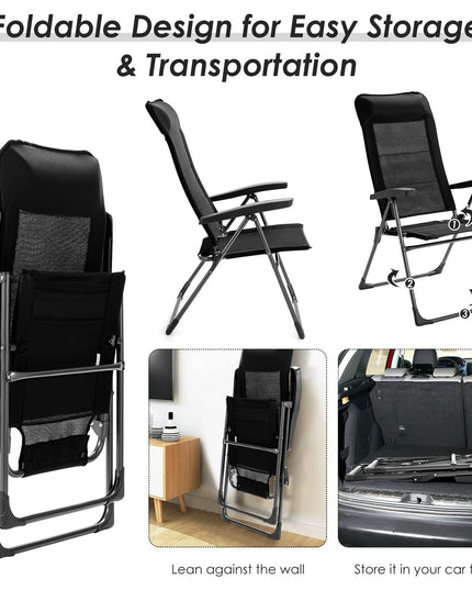 Giantex Patio Dining Chairs, Folding Patio Chairs