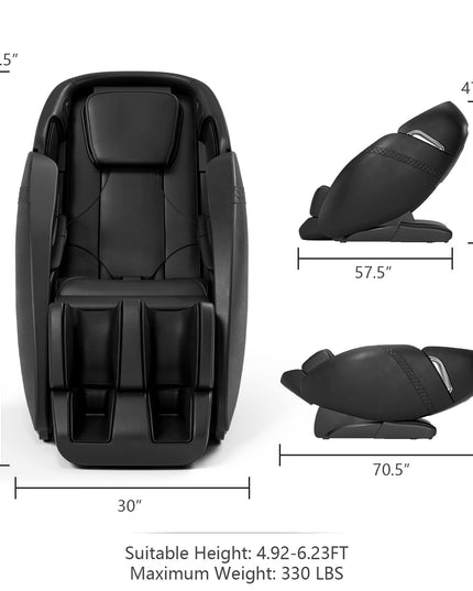 Giantex SL Track Massage Recliner Zero Gravity W/Negative Ion Generator