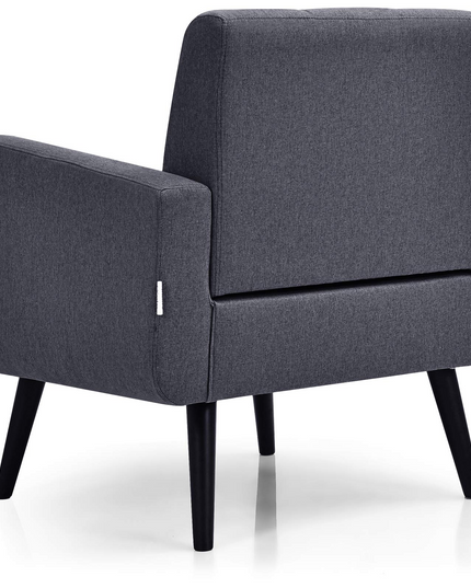 Set of 2 Modern Upholstered Accent Chairs - Giantex