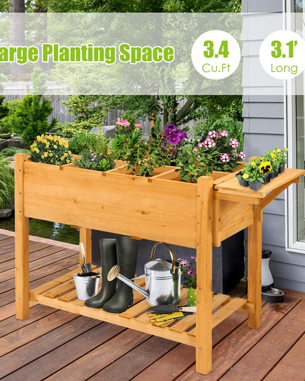 Elevated Raised Garden Box (47L x 21W x 31.5H)