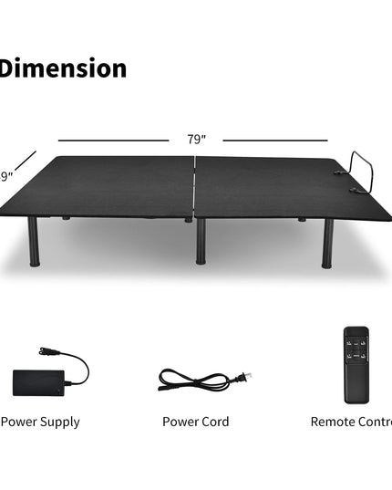 Giantex Adjustable Bed Base, Electric Adjustable Bed Frame w/ Wireless Remote