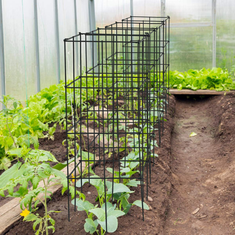Giantex Pack of 4/8 Plant Cage Support, Tomato Stakes and Cages (16''Lx 16''Wx 39''H)