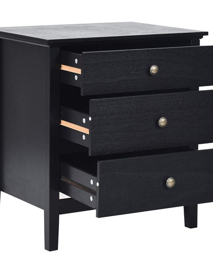 Giantex Nightstand with Drawers Solid Structure Side Table for Storage Bedroom