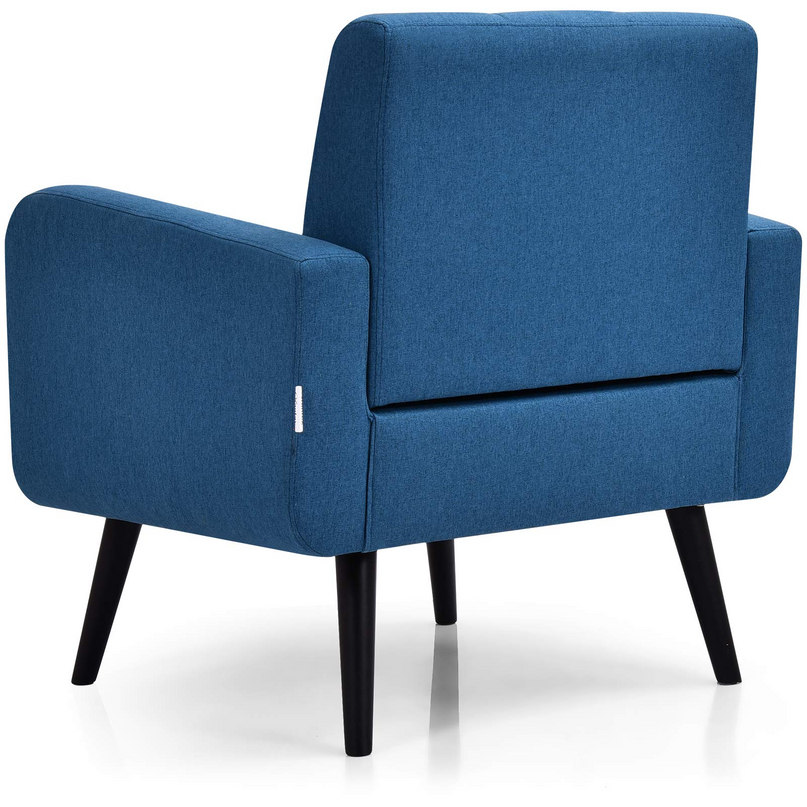 Set of 2 Modern Upholstered Accent Chairs - Giantex