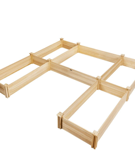 U-Shaped Raised Garden Bed (92.5" L x 95" W x 11" H)