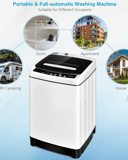 2 in 1 Portable Laundry Washer 1.5Cu.Ft 11lbs Capacity Washer and Dryer Combo - Giantexus