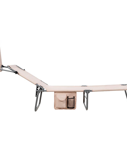 Giantex Lounge Chaise Chair Position and Shade Adjustable W/Canopy and Storage Pocket