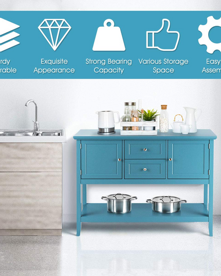 Giantex Buffet Sideboard, Wood Storage Cabinet