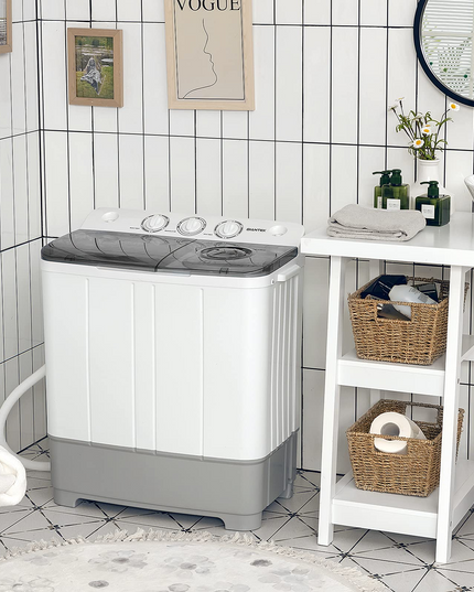 Dorm Apartment Semi-Automatic Twin Tub Mini Washer
