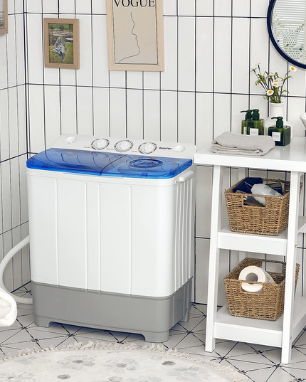 Dorm Apartment Semi-Automatic Twin Tub Mini Washer