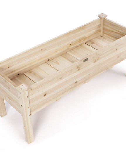 Wood Planter Box with Legs, 47.5"L x 17"W x 20"H