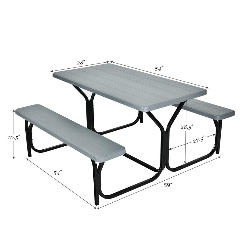 Giantex Picnic Table Bench Set for Outdoor Camping
