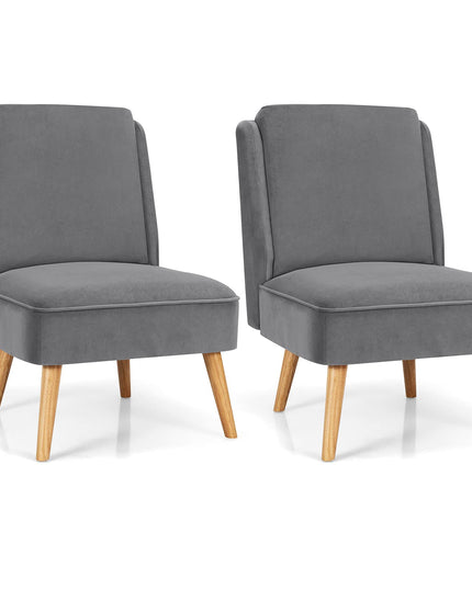 Giantex Comfy Single Sofa Chair w/Rubber Wood Legs